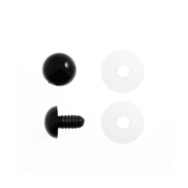 Lot d'Yeux en Plastique de 6 mm pour Jouets - Sécurité et Créativité au Rendez-vous - Lot de 10 pièces - Trimits