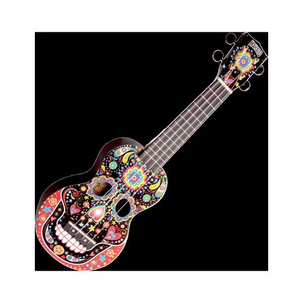 Mahalo MA1SKBK Art crâne mexicain ukulele soprano + housse