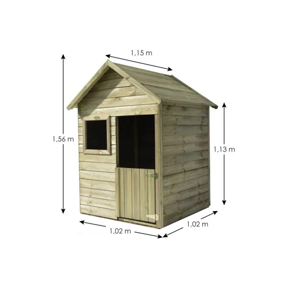 Maison de jeux pour enfants pin massif Autoclave FSC Maison enfant extérieur Cabane de jardin