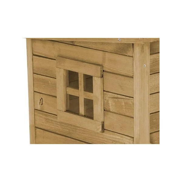 Maisonnette pour Chat avec Porte Lamelles Niche pour Chat