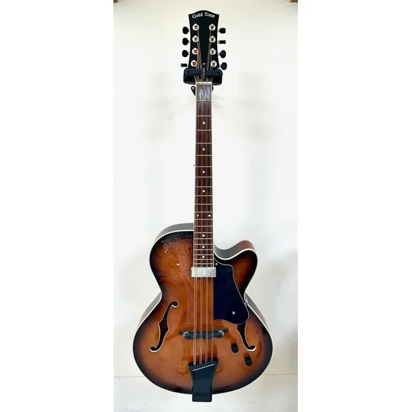 MANDOCELLO GOLD TONE MANDOCELLO d'Occasion - avec pickup et étui
