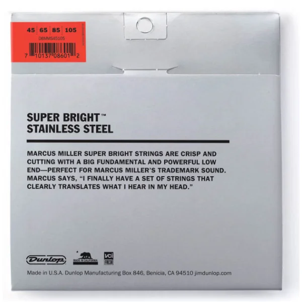 Marcus Miller DBMMS45105 Super Bright Electric Bass Strings 45-105 - set of 4 strings