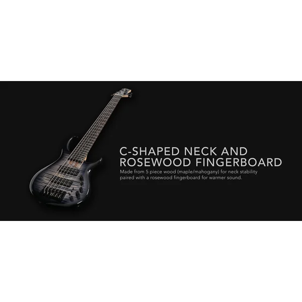 Marcus Miller M7 Alder 6ST 6-String (2nd Gen) - transparent black
