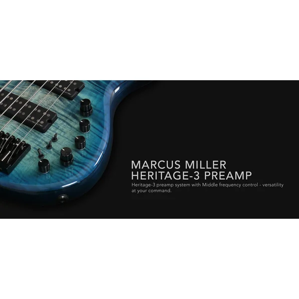 Marcus Miller M7 Alder 6ST 6-String (2nd Gen) - transparent blue