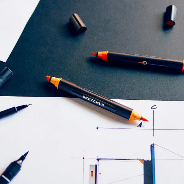 Marqueur double pointe Sketcher - 120 couleurs