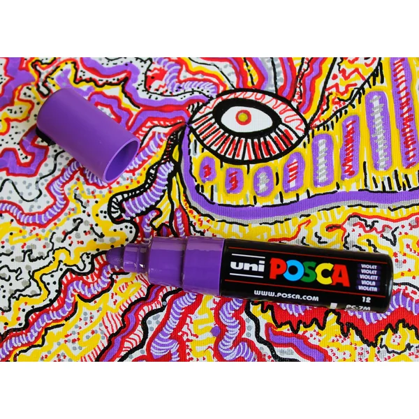 Marqueur POSCA pointe large et conique PC7M à l'unité