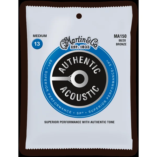 Martin MA150 Authentic Acoustic SP Cordes Acoustiques 80/20 Bronze 13/56