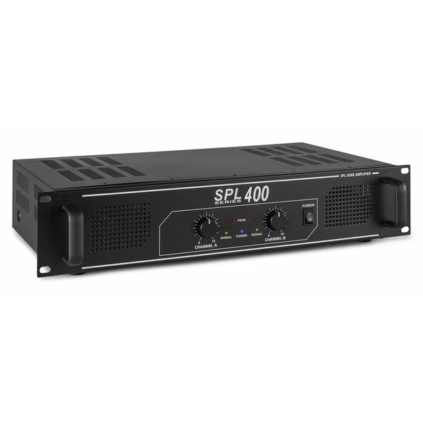 MAX8 Kit Sono DJ Ensemble Complet de Haut-Parleurs avec Amplificateur 400W