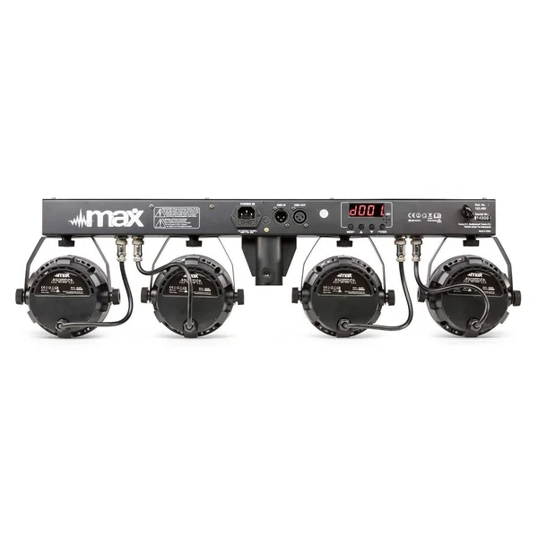 Max LED Partybar4 - 4x 3 LEDs RGBW