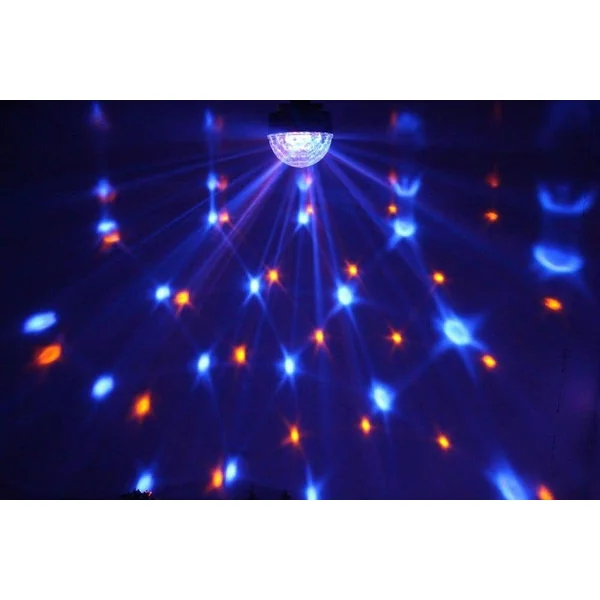 Max Magic Jelly DJ Ball - 6 x 1W LEDS, 82 Faisceaux, Stroboscope