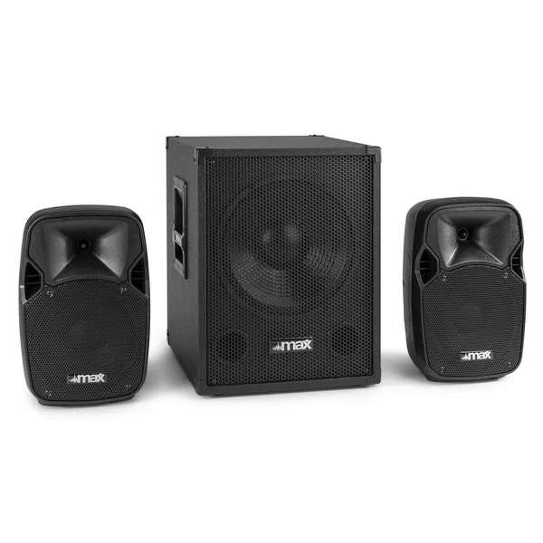 MAX MX700 Système Triphonique Actif 2.1, Subwoofer et Enceintes