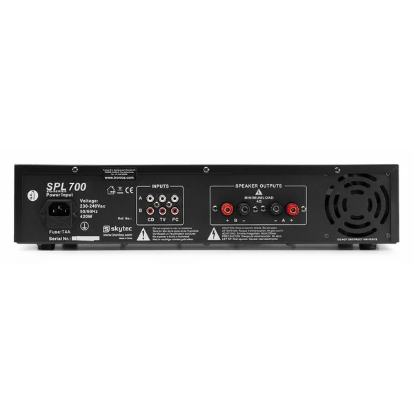 MAX Pack Complet - 2 Enceintes Disco 2x6 Pouces, Amplificateur et Câble Inclus, Puissance de 700W