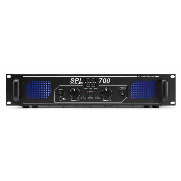 MAX Pack Complet - 2 Enceintes Disco 2x6 Pouces, Amplificateur et Câble Inclus, Puissance de 700W