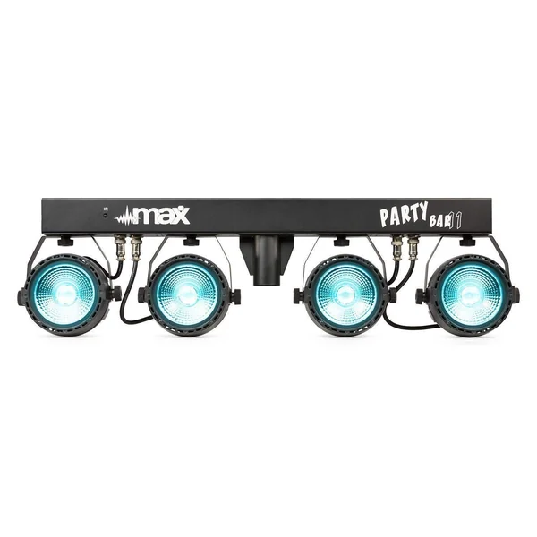 Max PARTYBAR11 - 4x PAR COB 20W, Mode DMX avec Télécommande