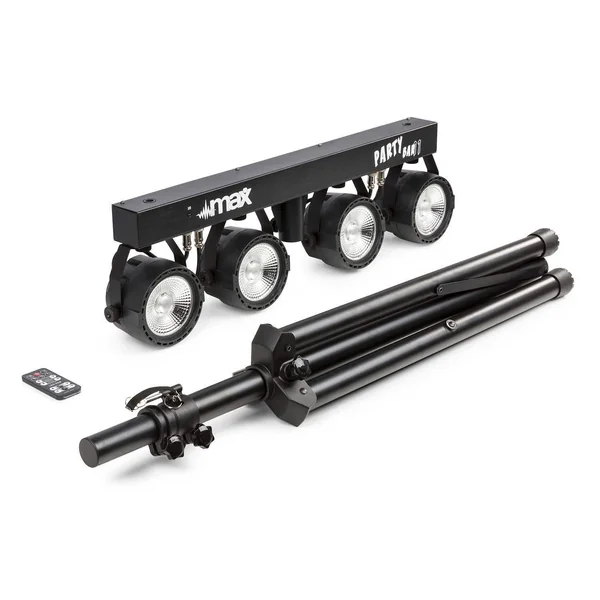 Max PARTYBAR11 - 4x PAR COB 20W, Mode DMX avec Télécommande