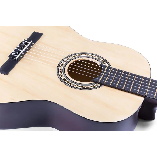 Max SoloArt - Guitare Acoustique Classique Pack Débutant - Couleur Érable