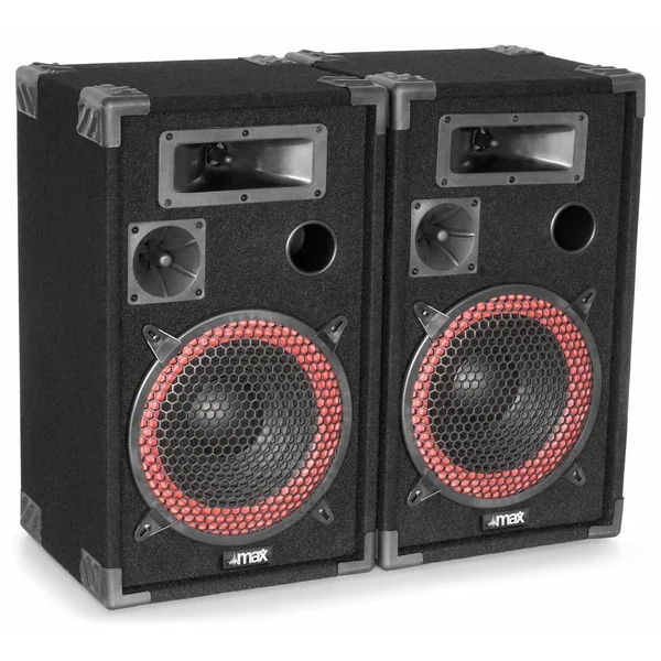 MAX XEN3508 - Paire d'Enceintes Passives 8", Puissance 2x500 Watts, SPL 110dB
