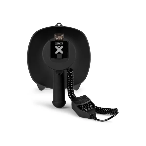 MEG090 Vonyx - Mégaphone 90W noir avec USB SD Bluetooth sur batterie