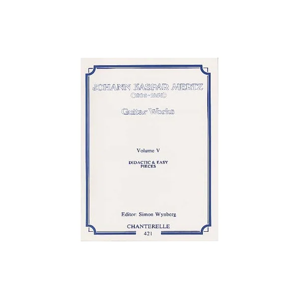 Mertz J.k. Oeuvres Completes Vol 5 Guitare