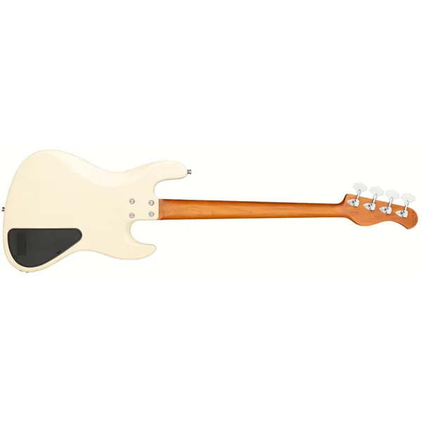 MetroExpress 21-Fret Hybrid P/J Bass 4-String LH (MOR) - solid olympic white