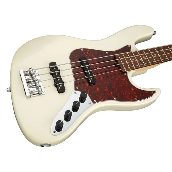 MetroExpress 21-Fret Vintage J/J Bass 4 (MOR) - olympic white