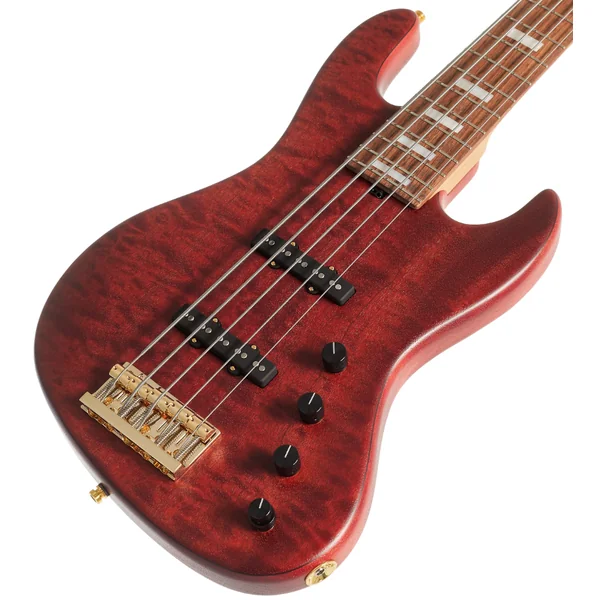 Metroline 21-Fret Standard J/J Bass 5-String Ltd (Germany, MN) - majestic red transparent satin