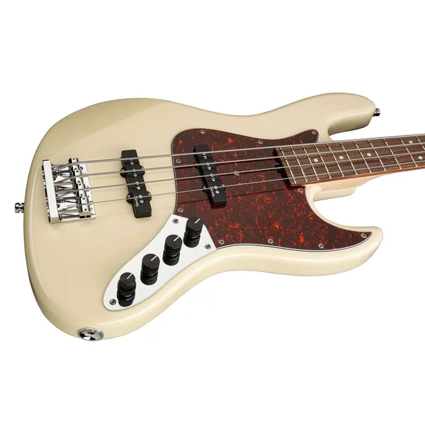 MetroLine 21-Fret Vintage J/J Bass Alder 4-String (Germany, MOR) - solid olympic white