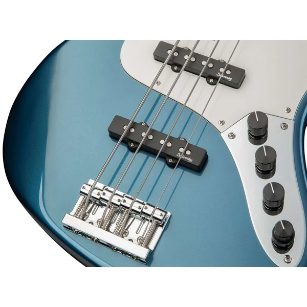MetroLine 21-Fret Vintage J/J Bass Ash 4 (Germany, MN) - dark lake placid blue metallic