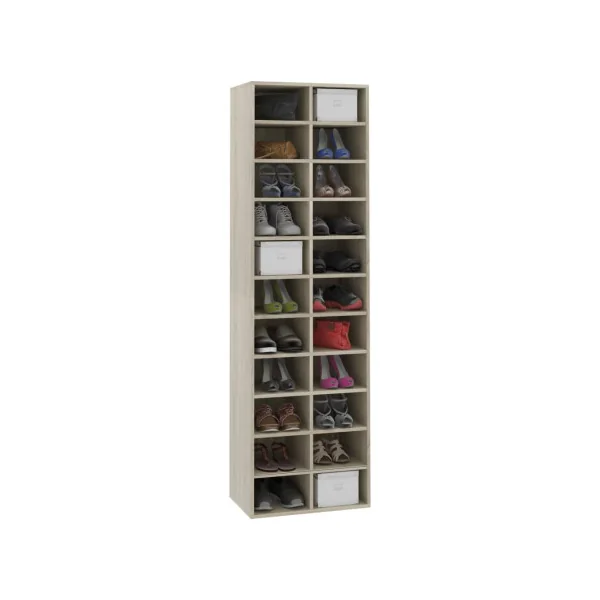 Meuble chaussure chêne Rangement vêtement Armoire chaussures