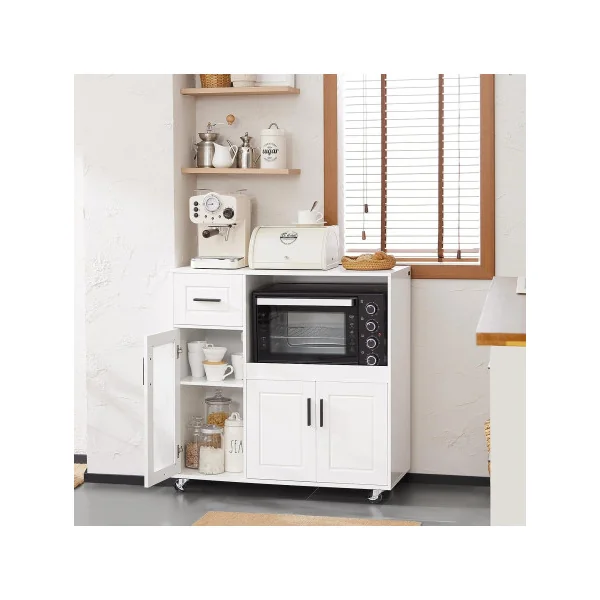 Meuble de cuisine blanche Commode cuisine mobile Armoire de cuisine