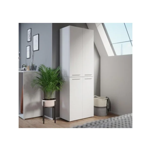 Meuble de rangement avec panier à linge range linge armoire linge salle de bain