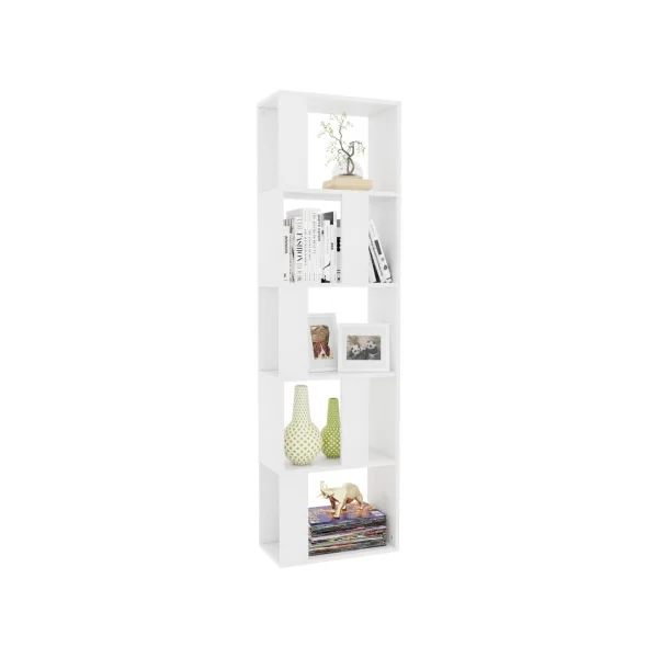 Meuble Etagères Blanc Séparateur de pièce Bibliothèque moderne