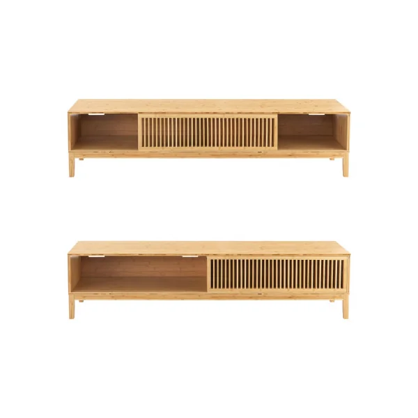 Meuble TV 140 cm bambou massif Meuble télévision bambou tendance