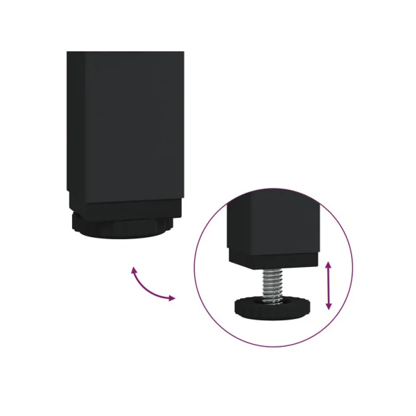 Meuble TV 160 cm Chêne Fumé Meuble Télévision Industriel