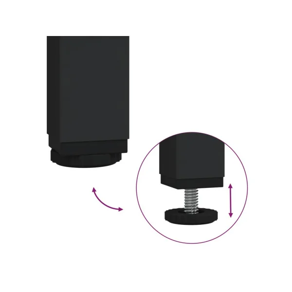 Meuble TV 160 cm Chêne Meuble Télévision Industriel