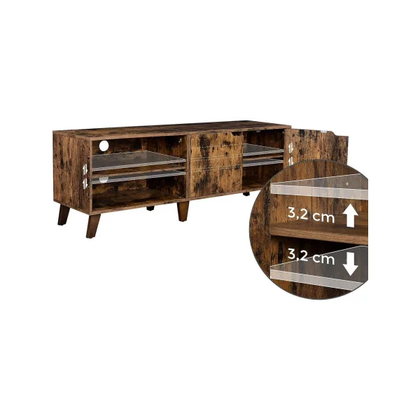 Meuble TV 2 portes 2 compartiments Meuble TV industriel