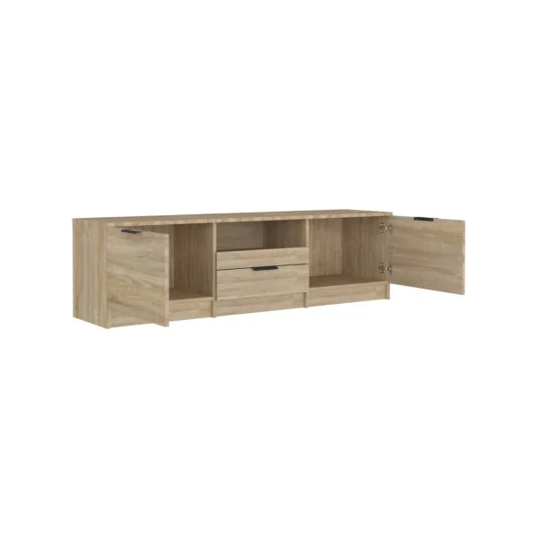 Meuble TV Chêne 140cm Meuble Télévision Moderne Meuble Télé Salon