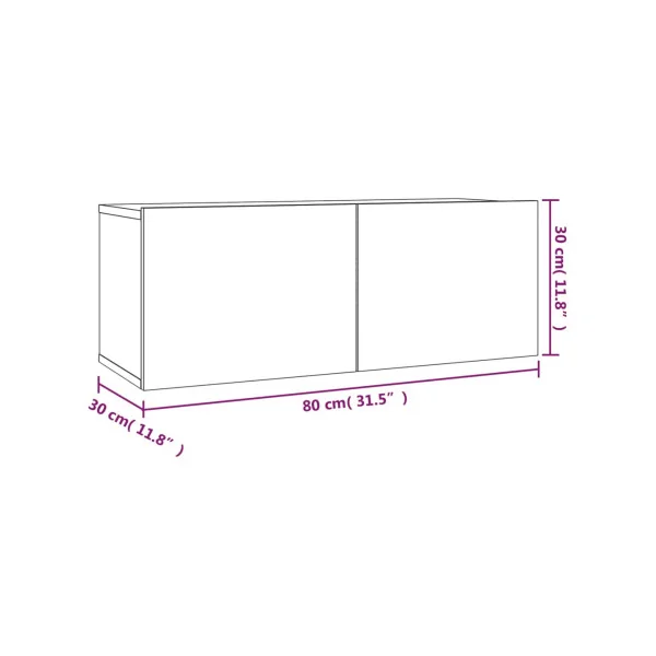 Meuble TV design 180 cm Banc TV Marron Suspendu Meuble Téléviseur avec rangement