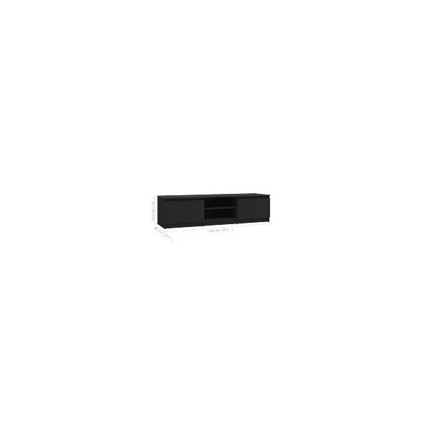 Meuble TV noir meuble télévision avec rangement et placard meuble tv moderne