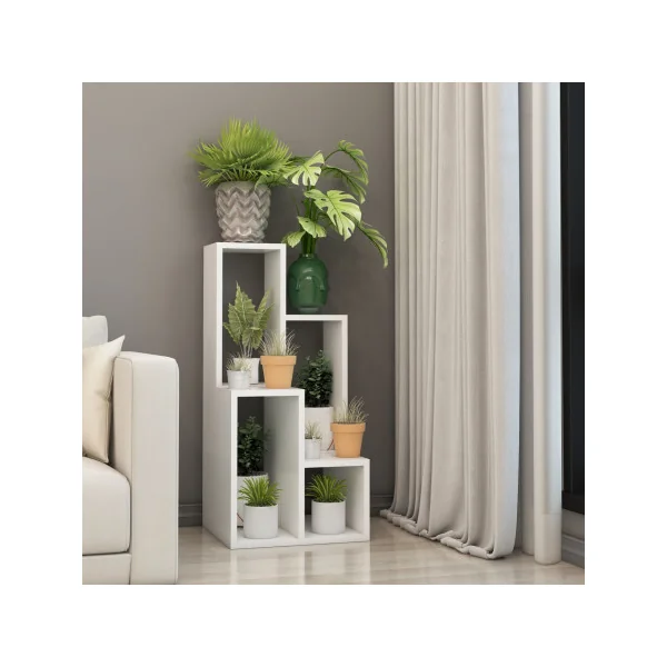 Meuble étagère Meuble rangement Lot 2 Etagères pot de fleurs