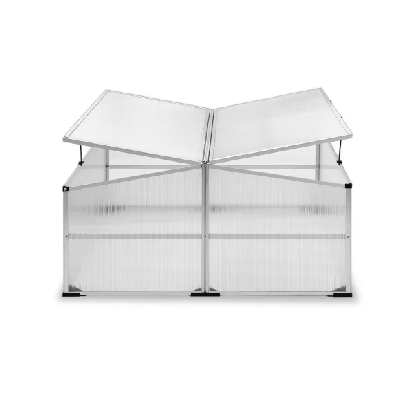 Mini serre de jardin 110x110 cm Cadre serre polycarbonate semi plantation