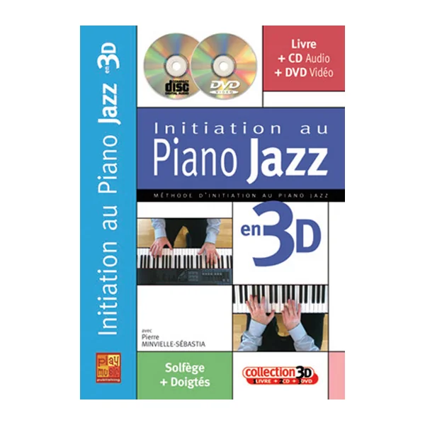 MINVIELLE-sebastia - Initiation Au Piano Jazz En 3D CD + DVD