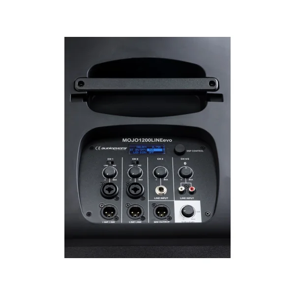 MOJO1200LINEEVO Audiophony enceinte à colonne 2x 300W RMS avec bluetooth, mixeur et DSP