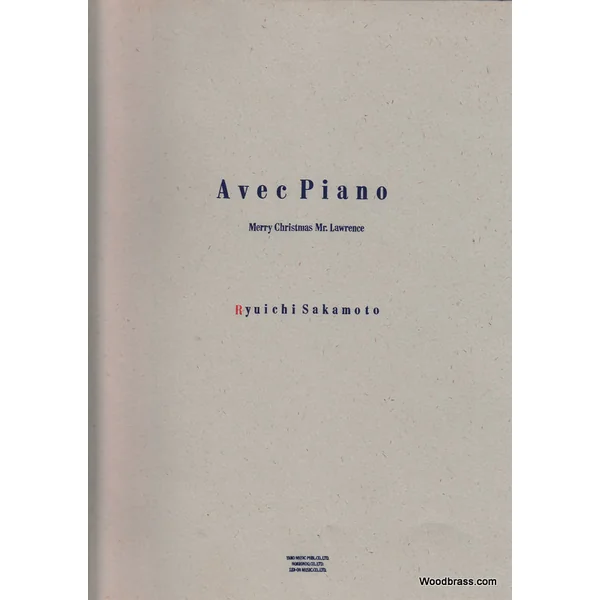 Music Sakamoto R. - Avec Piano - Merry Christmas Mister Lawrence - Piano