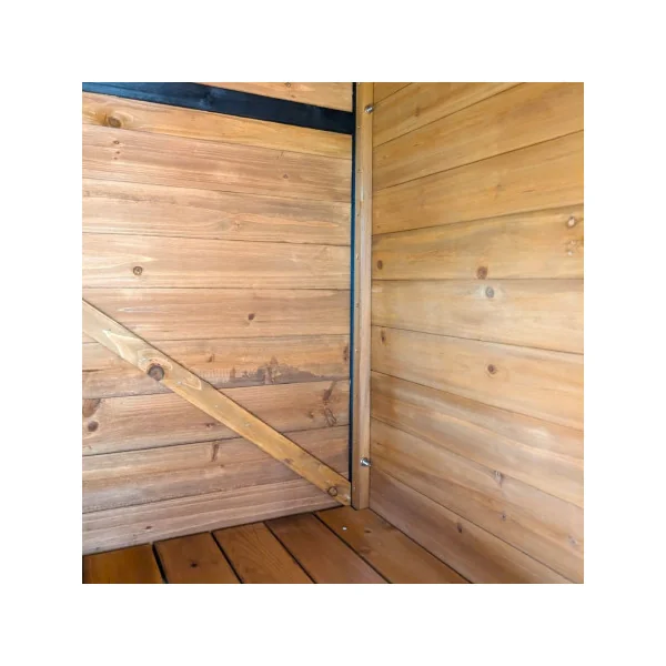 Niche Chien XL avec terrasse Surélevée Niche avec Terrasse pour Chien Moyen