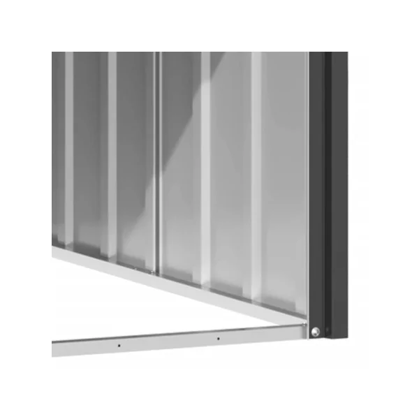 Niche extérieure XXL anthracite en acier galvanisé Niche en métal Niche métallique