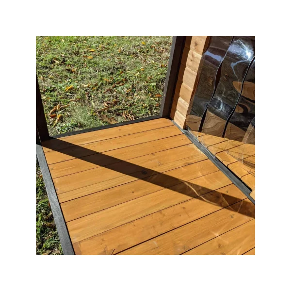 Niche L avec terrasse couverte Niche chien en bois massif
