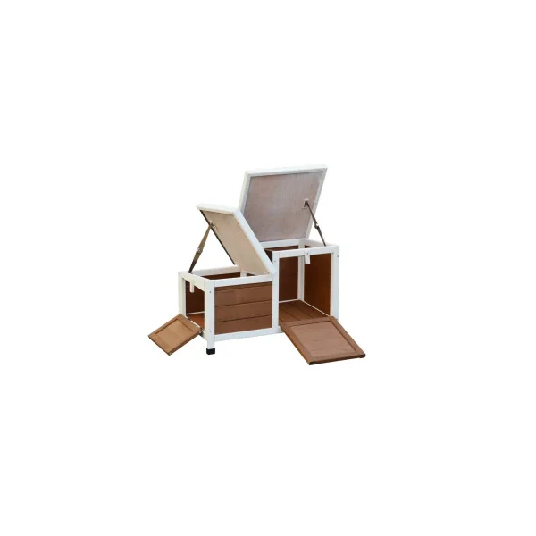 Niche pour Chat en Bois de Pin Niche Chat extérieure