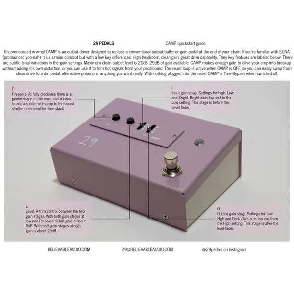OAMP Output Amplifier Pedal