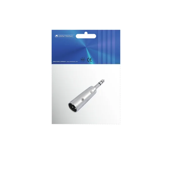 OMNITRONIC Adaptateur XLR(M) / prise jack(M) stéréo